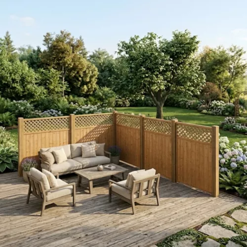 Skärm Classic Lavendel 890x1790mm Tryckimpregnerad Gran Jabo 4621