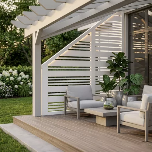 Screen Modern 2 White 90x170x98cm Jabo 4721
