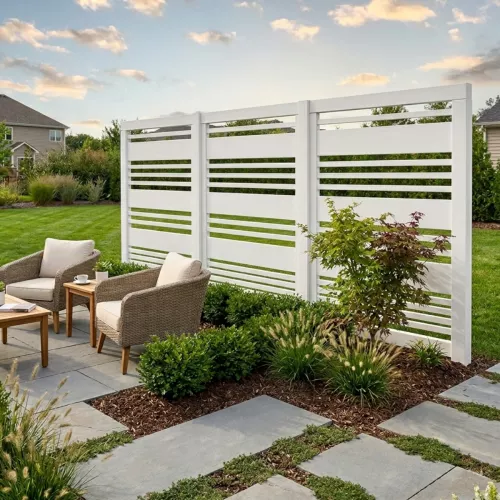 Screen Modern 4 White 90x98cm Jabo 4723