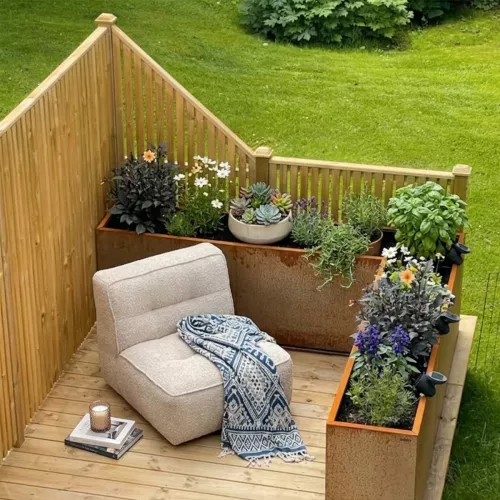 Screen Vertical 4 Right 81.5x159/89cm Pressure-Impregnated Spruce Jabo 37203