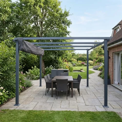 Protective Cover For Pergola Roof 3x4/4x4m Grey Jabo 10095