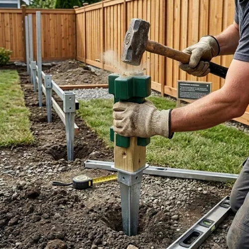 Knocking Block 96x96mm Plastic Dark Green Jabo 909
