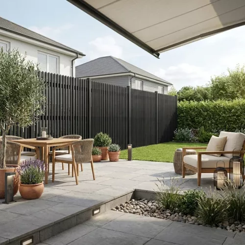 Fence Linnea 3 179x159cm Black Jabo 3669