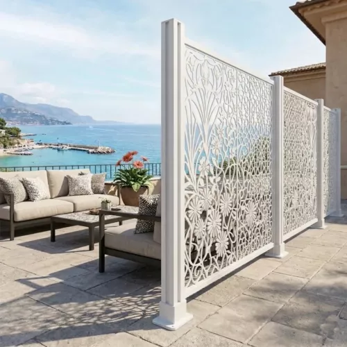 Stolpe Design Screen 68x68x900mm White Jabo 10149