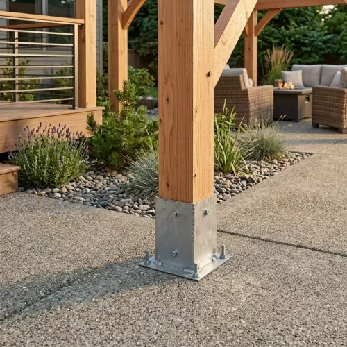 Post Base 96x96mm Galvanized Jabo 912