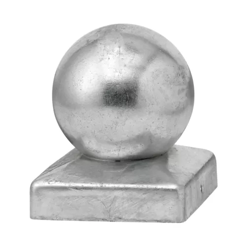 Stolpehat Med Knop Galvaniseret 96x96mm Jabo 3637