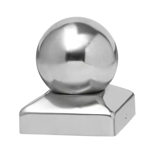Stolpehætte Med Knop Rustfrit Stål 96x96mm Jabo 3639
