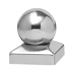 Post Hat With Knob Stainless Steel 96x96mm Jabo 3639