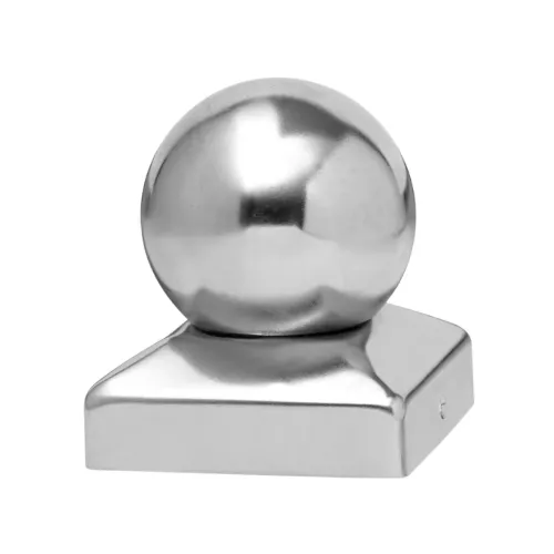 Post Cap With Knob 71x71mm Silver Jabo 3638