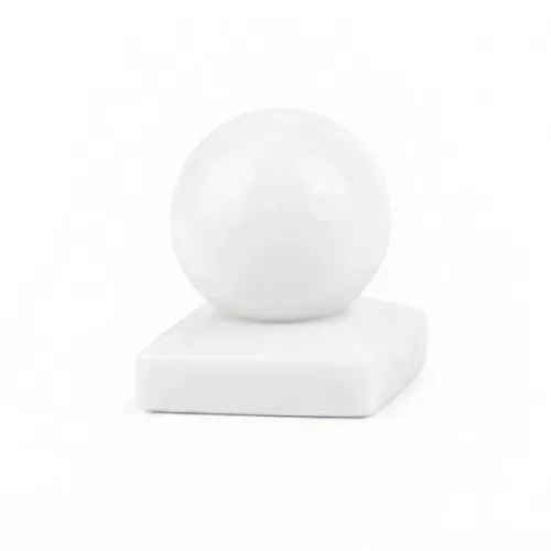 Post Cap With Knob 71x71mm White Jabo 10031