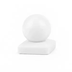 Post Cap With Knob 71x71mm White Jabo 10031