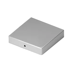 Stolplock Platt 71x71mm Silver/Grå Jabo 36212
