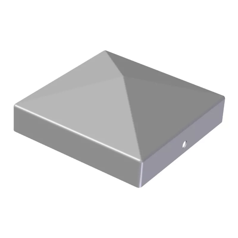 Stolpeafdækning Pyramide 136x136mm Sølv/Grå Jabo 35219