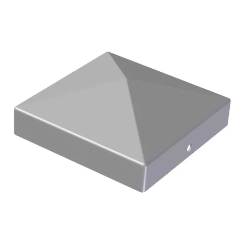 Stolpeafdækning Pyramide 136x136mm Sølv/Grå Jabo 35219