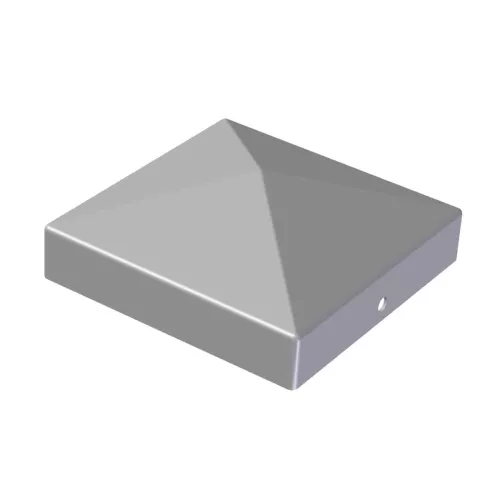 Stolpeafdækning Pyramide 71x71mm Sølv/Grå Jabo 35216