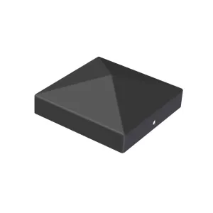 Stolplock Pyramid 71x71mm Svart Jabo 35210