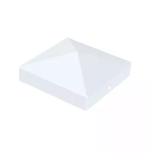 Stolplock Pyramid 71x71mm Vit Jabo 36227
