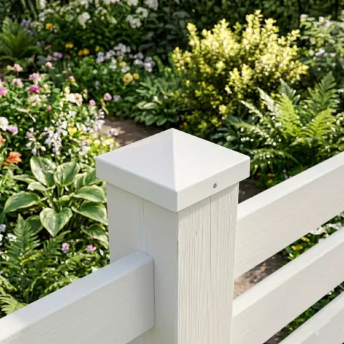 Post Cap Pyramid 96x96mm White Jabo 36228