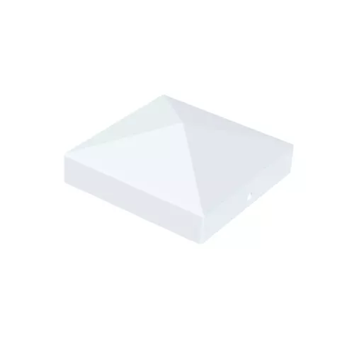 Post Cap Pyramid 96x96mm White Jabo 36228