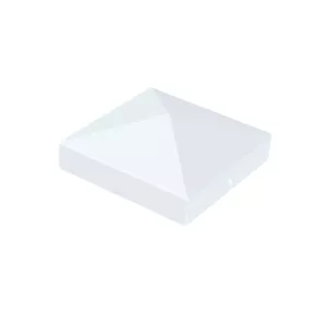 Post Cap Pyramid 96x96mm White Jabo 36228