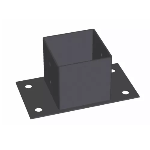 Stolpesko 71x71x150mm Sort Jabo 35148
