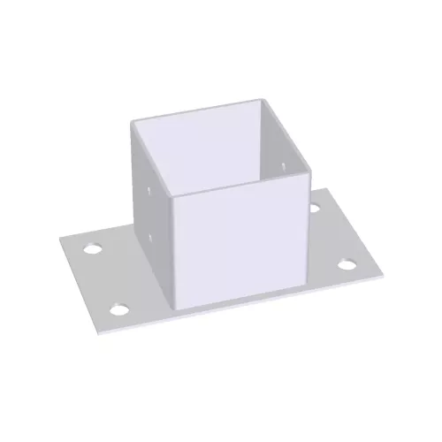 Stolpsko 71x71x70mm Silver/Grå Jabo 35143