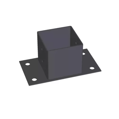 Stolpesko 71x71x70mm Sort Jabo 35144