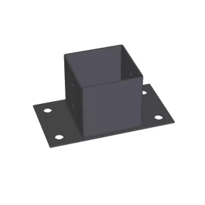 Stolpsko 71x71x70mm Svart Jabo 35144
