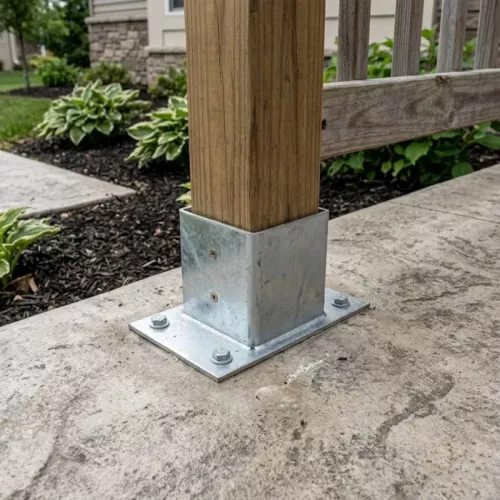 Post Cap 96x96x150mm Silver/Grey Jabo 35149