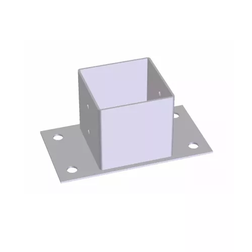 Post Cap 96x96x150mm Silver/Grey Jabo 35149