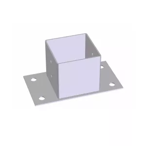 Post Cap 96x96x150mm Silver/Grey Jabo 35149