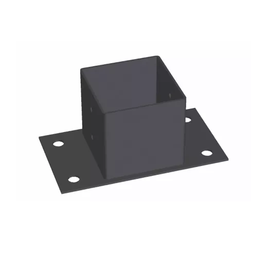 Stolpesko 96x96x70mm Sort Jabo 35146