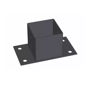 Stolpsko 96x96x70mm Svart Jabo 35146