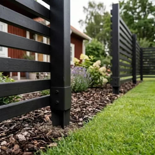 Post Spike 71x71mm Black Jabo 10028