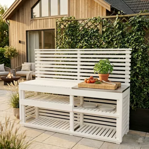 Outdoor Kitchen Horizont White Jabo 4253