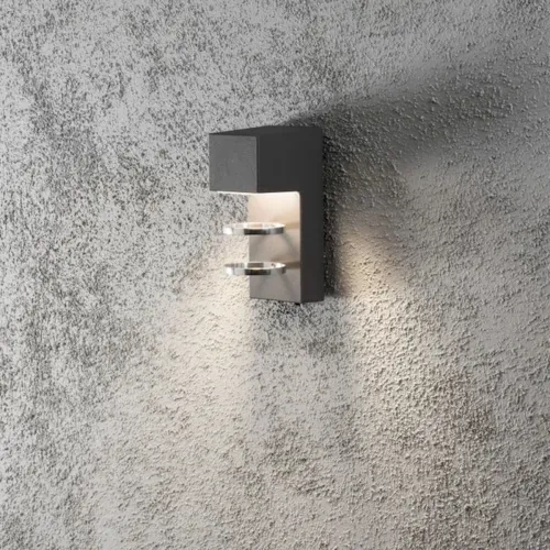 Acerra Væglampe LED 5W 230-240V IP54 Mørkegrå Konstsmide