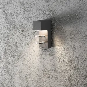 Acerra Vägglykta LED 5W 230-240V IP54 Mörkgrå Konstsmide