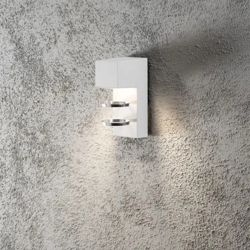 Acerra Vägglykta LED 5W 230-240V IP54 Vit Konstsmide