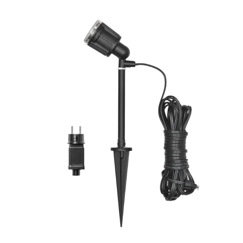 Amalfi LED Spot 1W 12V IP44 Sort Konstsmide