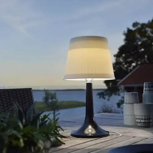 Assisi Bordlampe Solar LED IP44 Sort Konstsmide