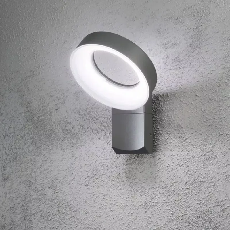 Asti Væglampe LED 230-240V IP44 Mørkegrå Konstsmide