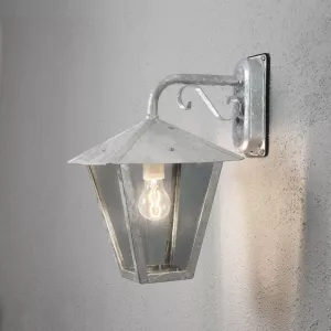 Benu Vägglykta Ned E27 230-240V IP23 Galvaniserad Konstsmide