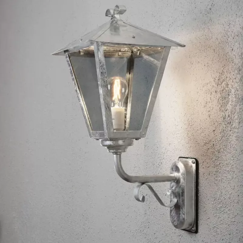 Benu Væglampe E27 230-240V IP23 Galvaniseret Konstsmide