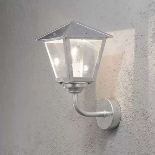 Benu Vägglykta Upp E27 60W 230-240V IP23 Galvaniserad Konstsmide