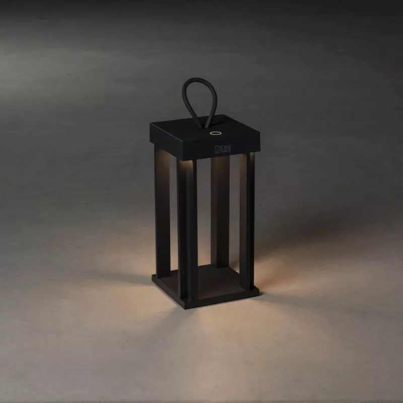 Cannes Lanterne USB 42cm 3,7V IP54 Sort Konstsmide