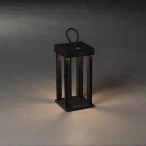 Cannes Lanterne USB 42cm 3,7V IP54 Sort Konstsmide