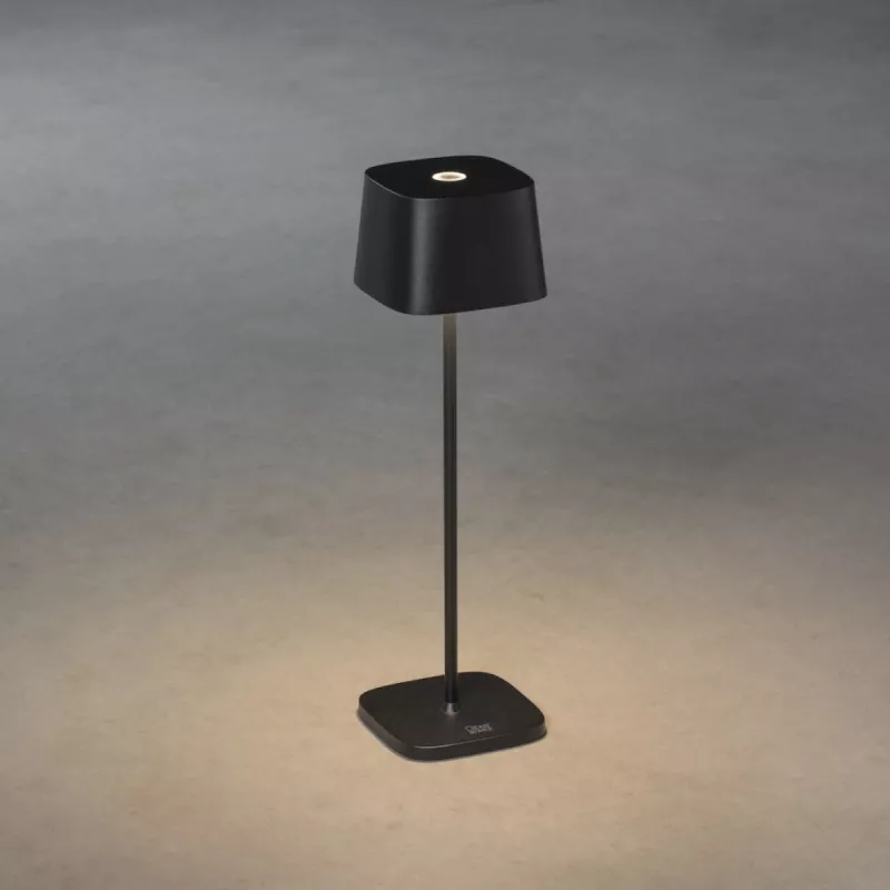 Capri Bordlampe USB 3,7V IP54 Sort Konstsmide