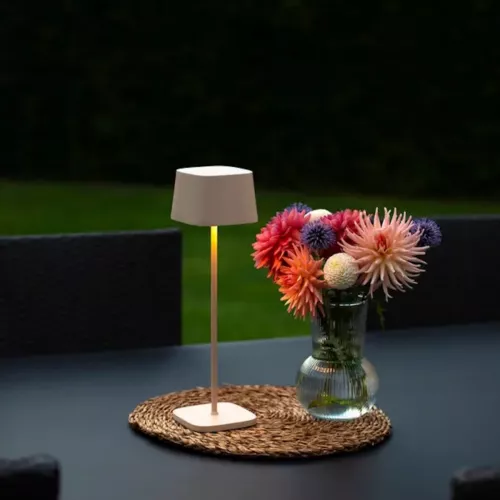 Capri Bordlampe USB 3,7V IP54 Hvid Konstsmide