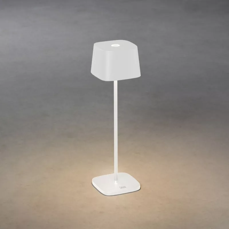 Capri Bordlampe USB 3,7V IP54 Hvid Konstsmide