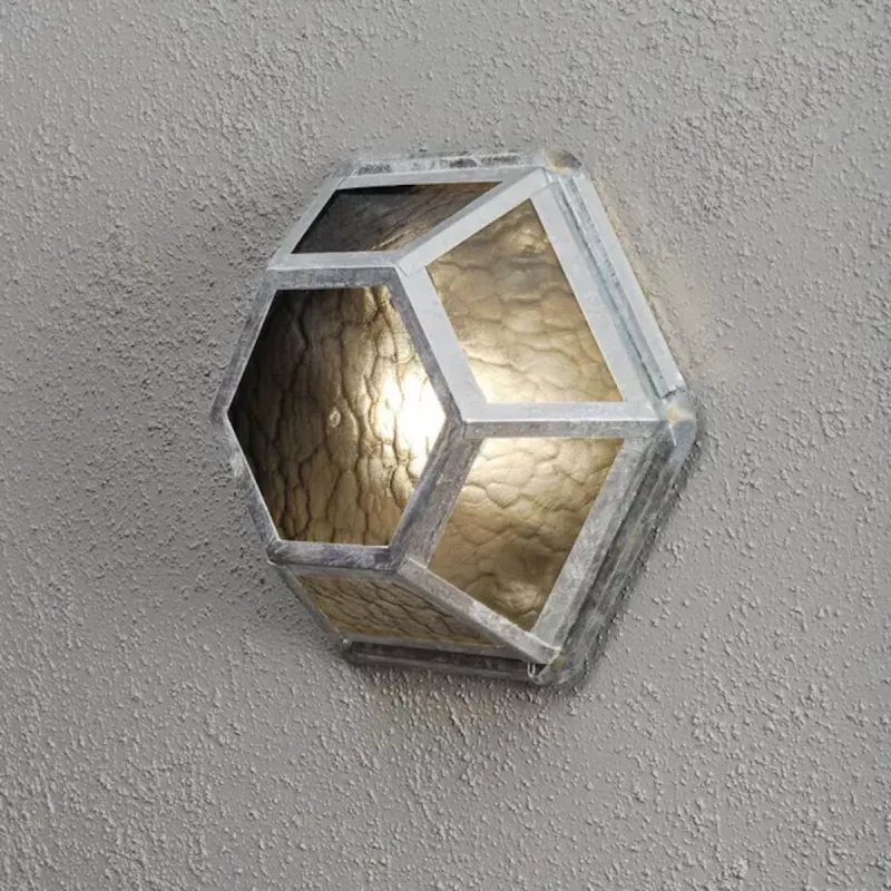 Castor Vægloftlampe E27 230-240V IP23 Galvaniseret Konstsmide